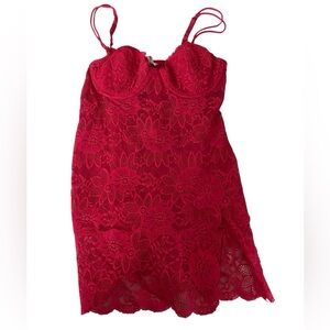 Victoria's Secret vintage red Lace Lingerie